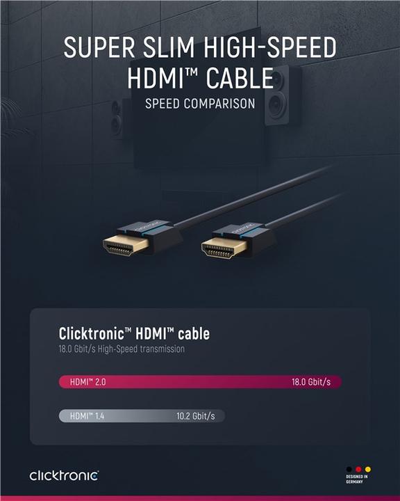 Immagine prodotto clicktronic HDMI (Typ A) — HDMI (Typ A) (0.50 m, HDMI)