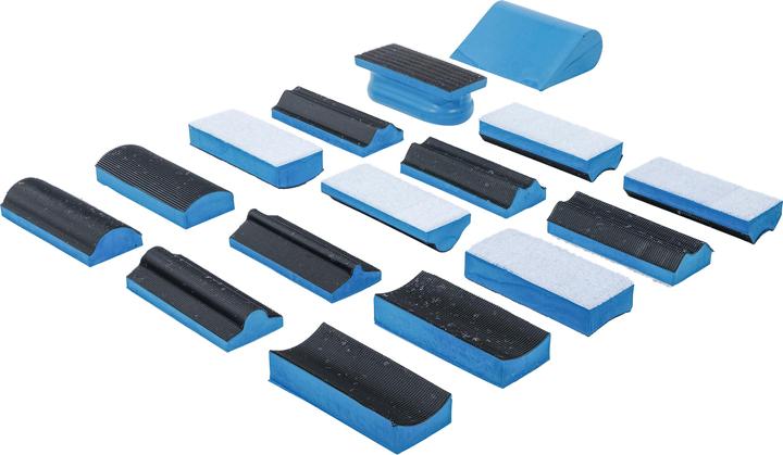 Actual product image BGS Velcro sanding block set | 16 pcs.