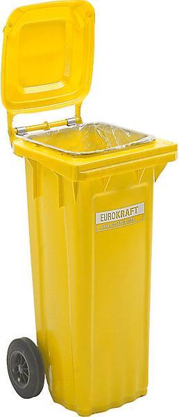 Actual product image eurokraft pro Large plastic waste garbage can, according to DIN EN 840 (80 l)