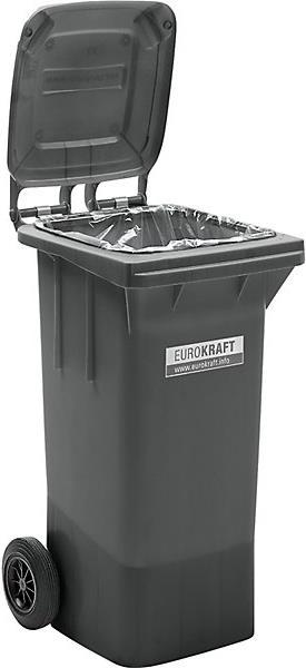 Immagine prodotto eurokraft pro Grande bidone per rifiuti in plastica, secondo la norma DIN EN 840 (120 l)