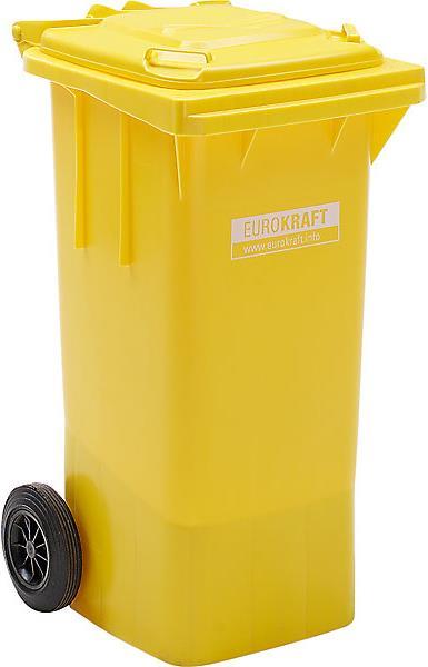 Actual product image eurokraft pro Large plastic waste garbage can, according to DIN EN 840 (120 l)