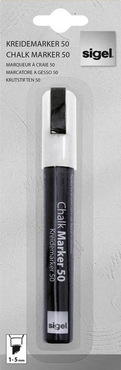 Sigel Artverum Kreidemarker 20 Rund (1-2 mm) (Weiss, 5 mm, 1 x)
