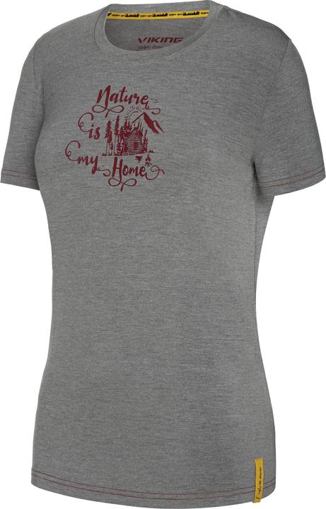 Actual product image Viking Europe Bamboo Light T-Shirt Ladies Grey Size XS 2021 Short Sleeve Shirt (XS)