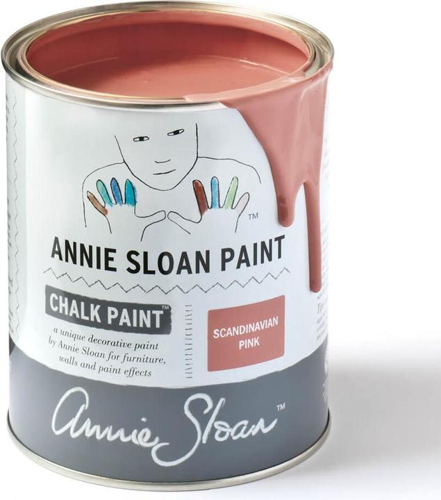 Actual product image Annie Sloan Chalk paint Scandinavian Pink Litre (Dusky pink, deep pink, 1000 ml)