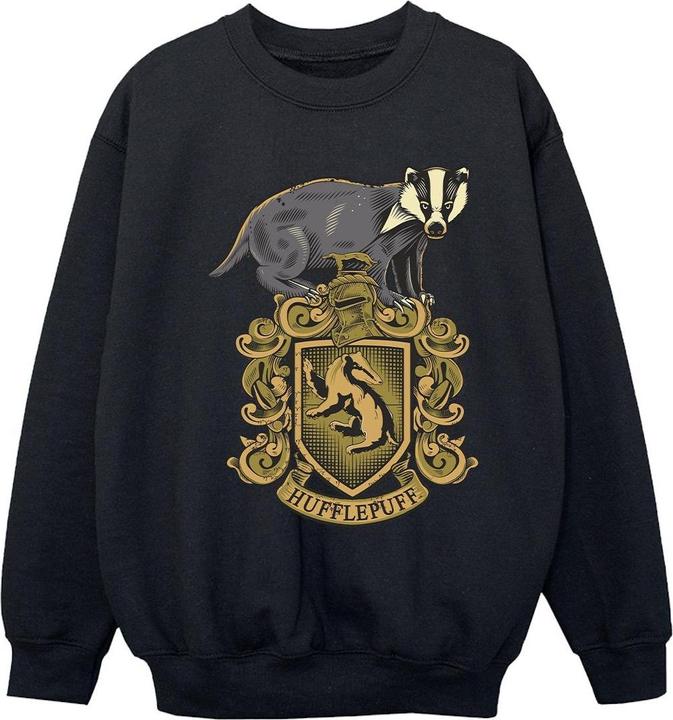 Actual product image Girls Hufflepuff Sketch Crest Sweatshirt (116)