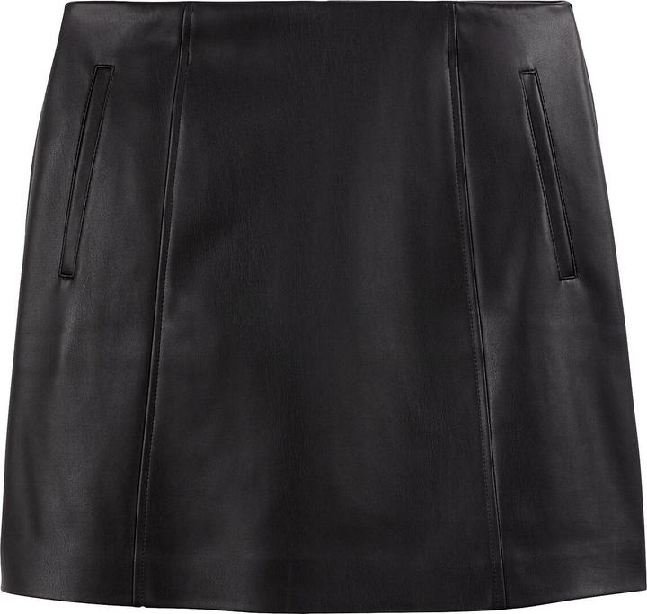 Actual product image La Redoute Collections Faux leather mini skirt (40)