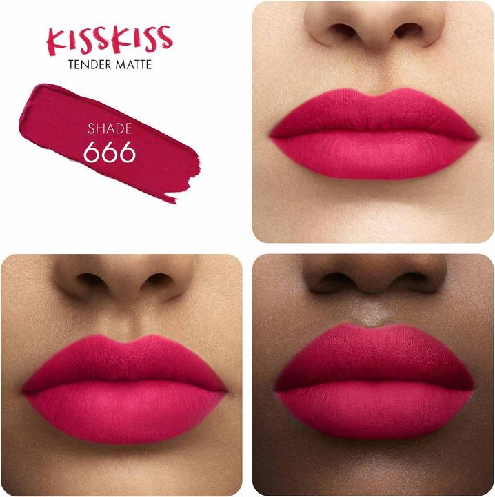 Produktbild Guerlain KissLips Tender Matte No 666 (666 Lucky Pink)