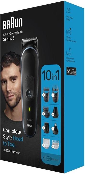Actual product image Braun MGK5445 Multi-grooming kit