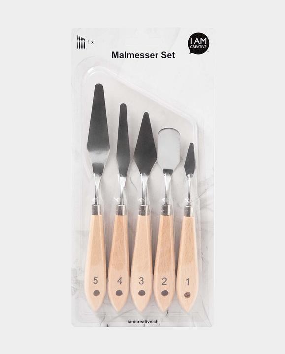 Immagine prodotto I Am Creative Set di coltelli da pittura, set di coltelli da tavolo da 5 pezzi