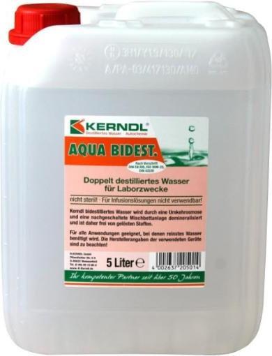 Produktbild Kerndl Bidestilliertes Wasser Aqua purificata Kanister 5 lt