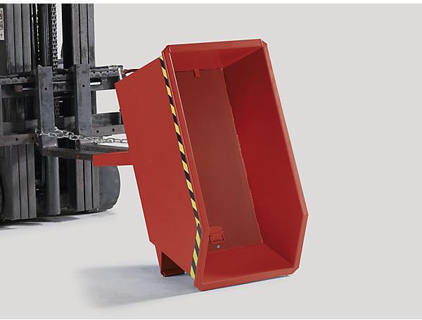 Actual product image kaiserkraft Tipping container for chips, low overall height, without wheels (500 l)