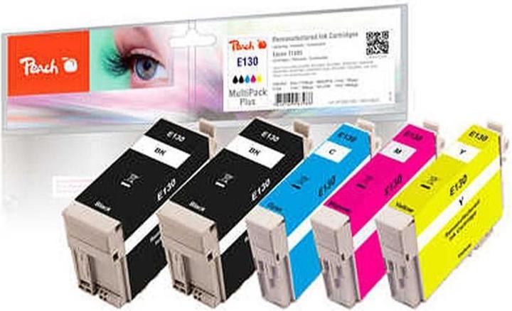 Image du produit Peach Encre Epson T1305 2x BK, 1x C,M,Y chacune (M, CF, Y, C)