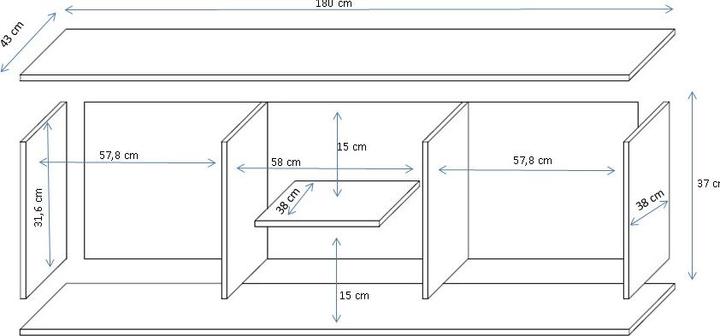 Immagine prodotto Cama Sohort (180 x 43 x 37 cm)