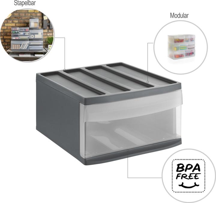 Actual product image Rotho Drawer box Systemix L (A4)
