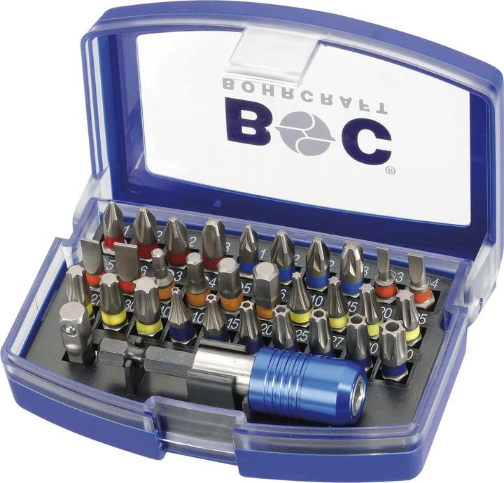 Produktbild Bohrcraft PB32-CR 1/4"//Schlitz/PZ/PH/Tx/TT/SW / 32-tlg. (32-tlg.)