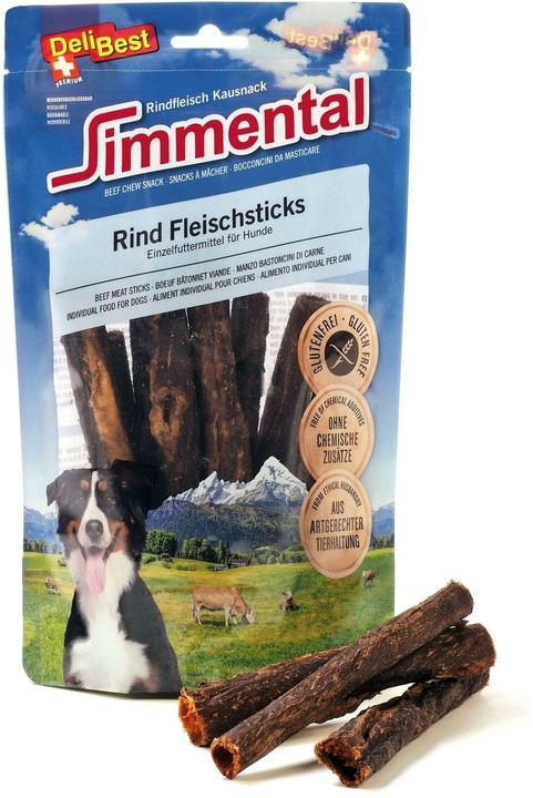 Actual product image DeliBest Simmental beef meat sticks round (Adult, 1 pcs., 150 g)