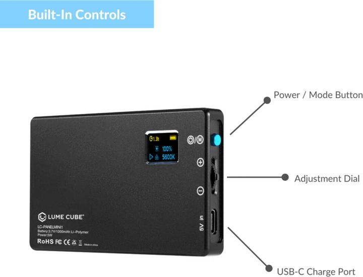 Produktbild Lume Cube Panel Mini mit DSLR-Mount (Videoleuchte)