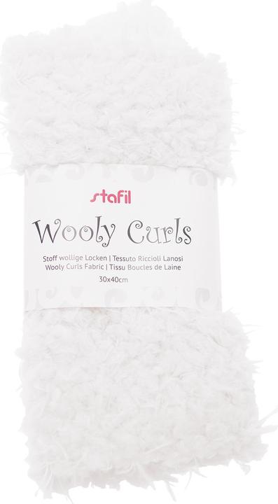 Actual product image Stafil Plush fabric "woolly curls", approx. 40 x 30 cm