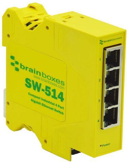 Actual product image Brainboxes Compact Industrial 4 Port (4 Ports)