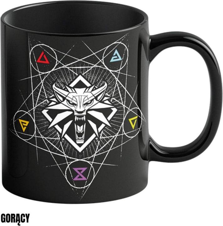 Actual product image Good Loot Heat Reveal Mug (The Witcher 3: Witcher Sign) /Merchandise (480 ml, 1 x)