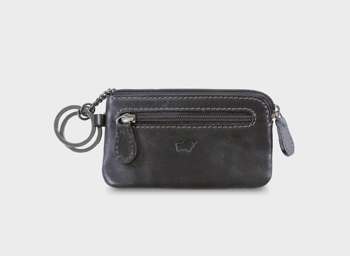 Actual product image Braun Büffel Arezzo leather key case 11 cm