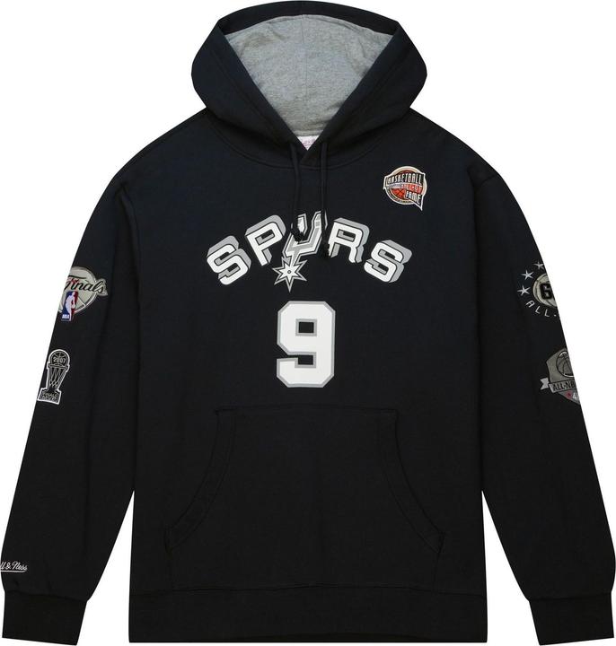 Mitchell & Ness Tony Parker San Antonio Spurs HALL OF FAME Hoody - S (S)