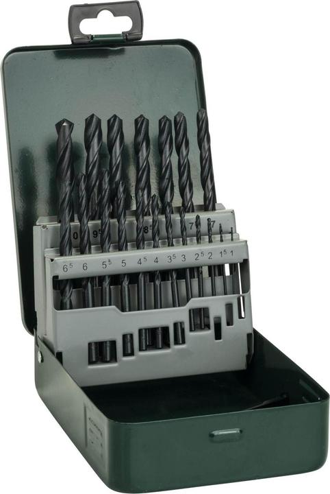 Bosch Zubehör Metal drill bit set HSS-R, 19 pieces, 1 - 10 mm (6 mm, 1 mm, 6.5 mm, 5.5 mm, 10 mm, 1.5 mm, 7 mm, 3 mm, 5 mm, 8.5 mm, 8 mm, 2.5 mm, 9 mm, 3.5 mm, 4.5 mm, 2 mm, 7.5 mm, 9.5 mm, 4 mm)