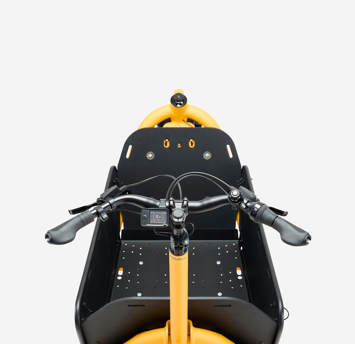 Actual product image Btwin E-Lastenfahrrad Cargobike F900E Box gelb