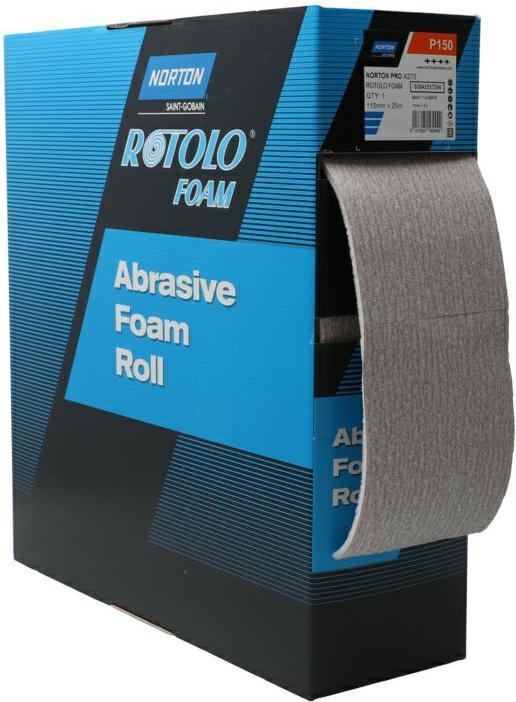 Image du produit MGA Norton Rotolos - Papier abrasif ponceuse à clapet a275 115x25mm g150