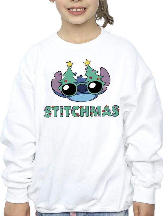 Immagine prodotto Disney Lilo & Stitch Stitchmas Glasses Felpa Ragazze (140, 146)