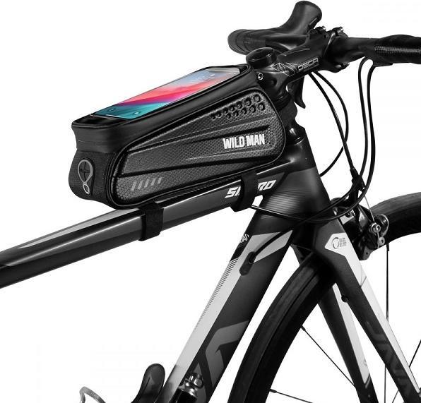 Actual product image Wildman Etui/uchwyt rowerowy L ES3 sakwa na ramę czarna/black (Luggage carrier bag)
