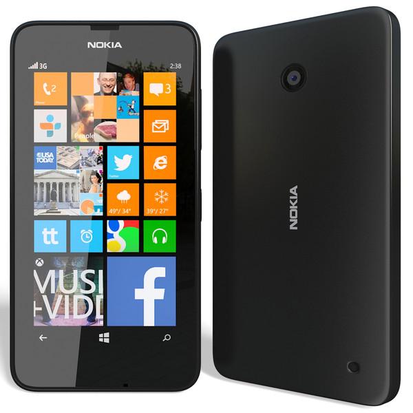 Nokia Lumia 630 (8 Go, Noir, 4.50", Double SIM, 5 Mpx, 3G)