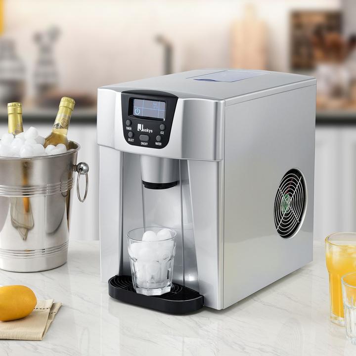 Actual product image Juskys Ice cube machine with dispenser