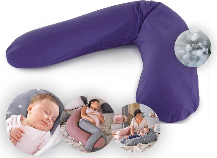 Actual product image Theraline Nursing pillow "The Original" with polyester hollow fibre filling incl. cover 190 cm (190 cm)