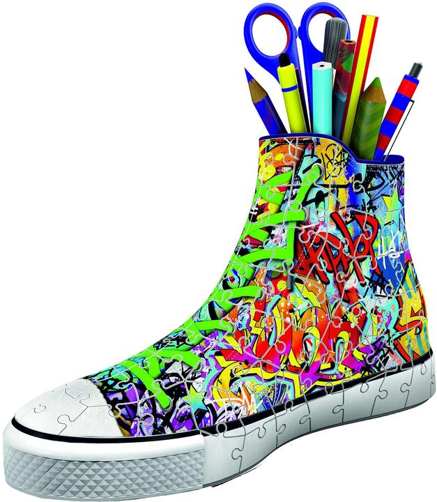 Actual product image Ravensburger 3D - sneakers graffiti (108 pieces)