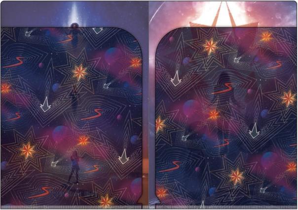Actual product image Disney Double pocket transparent cover (A4)