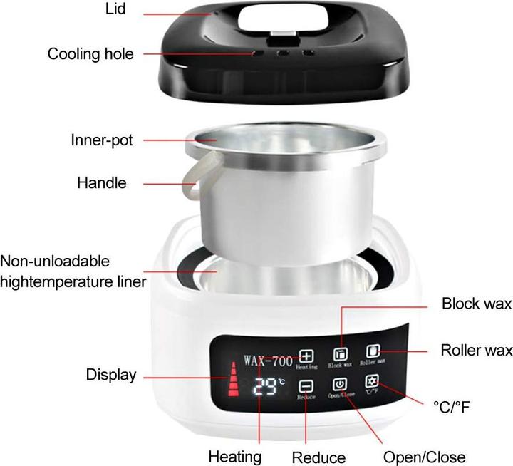 Actual product image Hurrise Wax heating (500 ml)