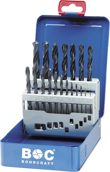 Produktbild Bohrcraft Spiralbohrer-Kassette DIN338RN HSS ø 1-10 mm 19-teilig (1.0-10 mm)