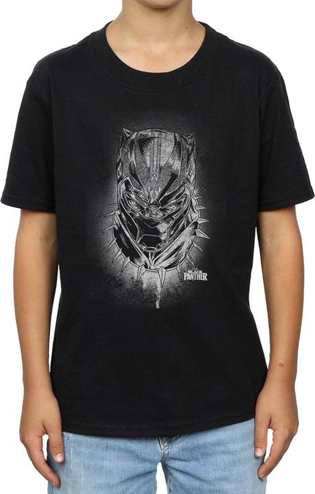 Image du produit T-shirt Garçons Black Panther Spray Headshot (152, 158)