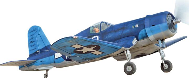 Actual product image Black Horse f-4u corsair 2.28m warbird arf with retractable landing gear (Warbird)