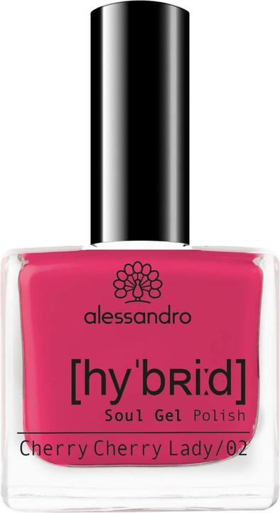 Actual product image Alessandro Hybrid Soul Gel Polish Cherry Cherry Lady (Cherry Cherry Lady, Gel-Effect Nail Polish)