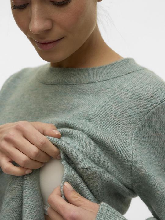 Actual product image Mamalicious Normal geschnitten Rundhals Pullover Gestricktes Oberteil (L)