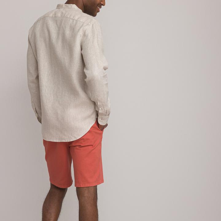 Produktbild La Redoute Collections Gerades Leinenhemd Signature mit Stehkragen (S)
