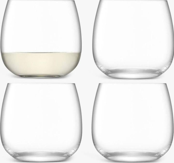 LSA Set di 4 tazze di vino Borough 370ml chiaro (0.37 l, 4 x)