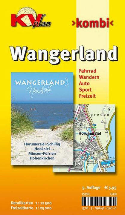 Image du produit Wangerland (Horumersiel-Schillig, Hooksiel, Minsen-Frrien, Hohenkirchen), KVplan, Radkarte/Frei