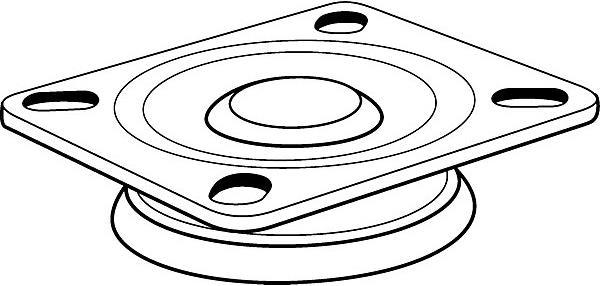 Immagine prodotto Proroll Set di pneumatici in elastomero termoplastico, con piastra di montaggio