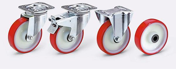 Actual product image Tente Polyurethane tire on polyamide rim