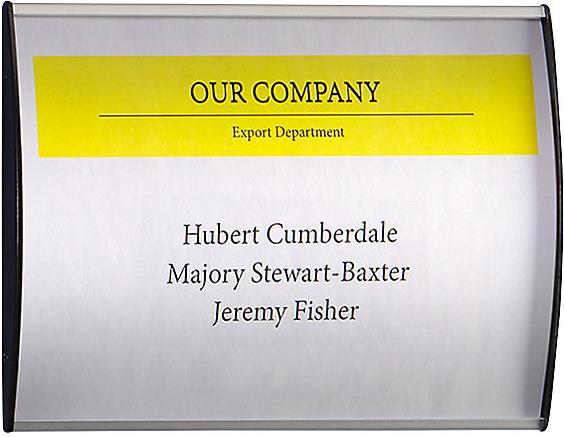 Image du produit kaiserkraft Plaque de porte en aluminium