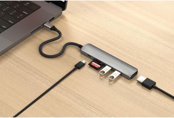Produktbild Satechi ST-P6SM (USB-C, 6 Ports)