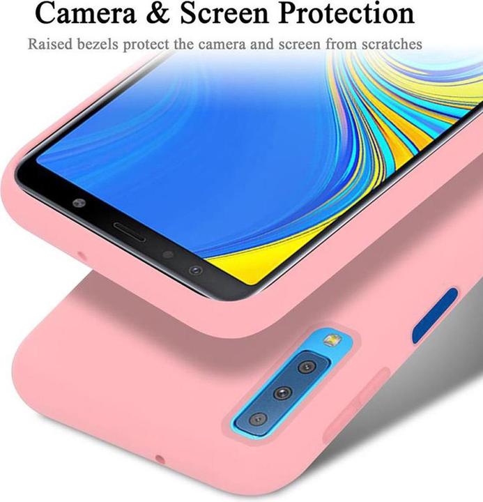 Actual product image Cadorabo TPU Liquid Silicone Case Cover (Samsung Galaxy A7 (2018))